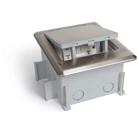 floor mounted electrical outlet boxes|outdoor outlet with independent box.